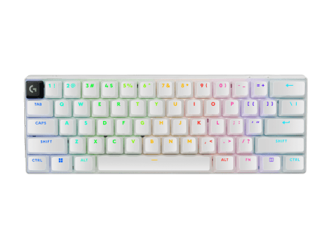 TECLADO PRO X 60 LIGHTSPEED GX OPTICAL TACTILE BLANCO