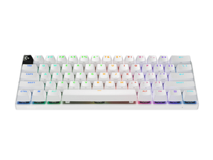TECLADO PRO X 60 LIGHTSPEED GX OPTICAL TACTILE BLANCO