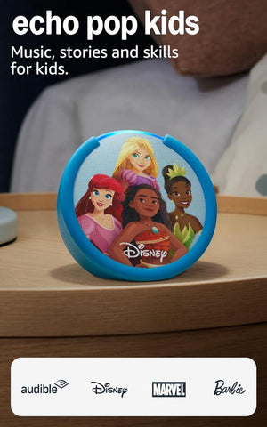 BOCINA ALEXA BLUETOOTH ECHO POP KIDS SMART PRINCESAS