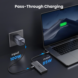 HUB USB C 6 IN 1 HDMI X 2, X2 USB C, X2 USB A 8K 30HZ CM498