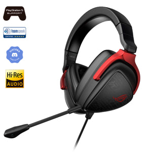 AUDIFONOS 3.5MM ROG DELTA S CORE GAMING NEGRO CON ROJO