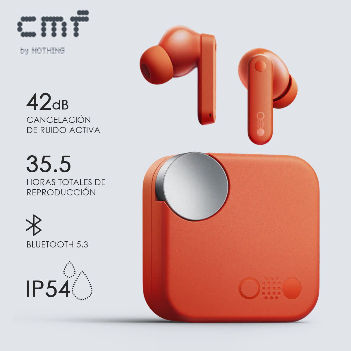 AUDIFONOS INALAMBRICOS BUDS ORANGE