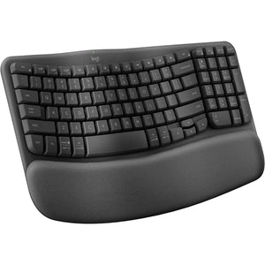 TECLADO ERGONOMICO INALAMBRICO WAVE KEYS NEGRO
