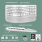 TECLADO INALAMBRICO ERGONOMICO WAVE KEYS BLANCO