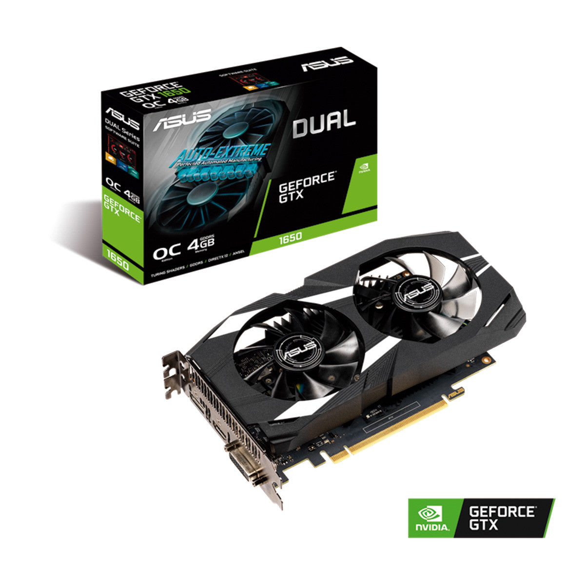 TARJETA GRAFICA DUAL GTX 1650 4GB GDDR6 AUTO EXTREME