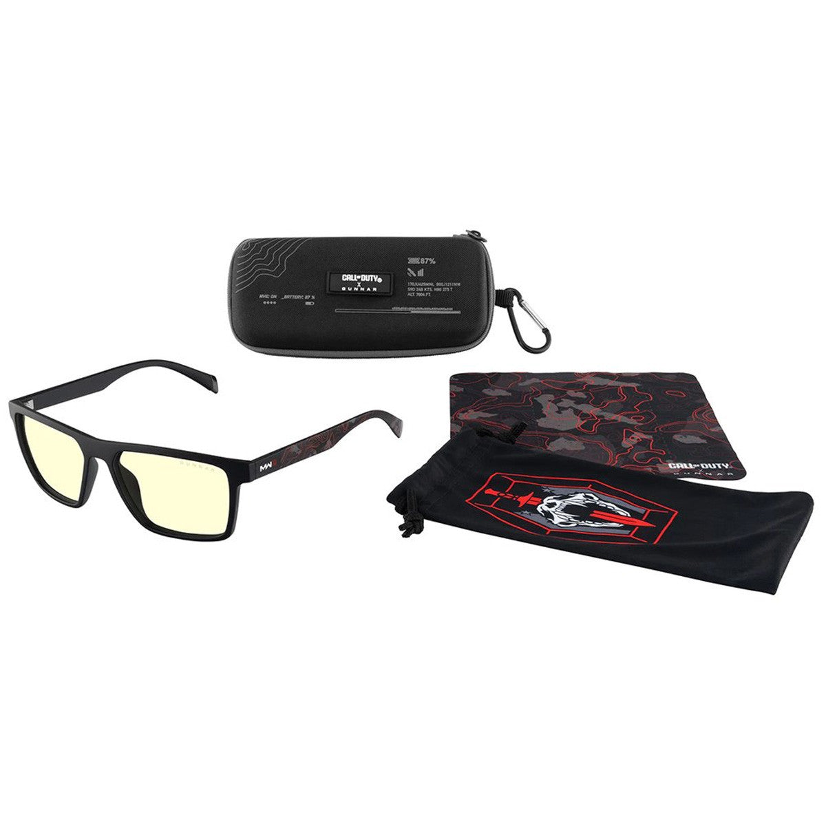 LENTES PARA JUEGOS CON PROTECCION LUZ AZUL CALL OF DUTY ALPHA EDITION ONYX ALP-04901