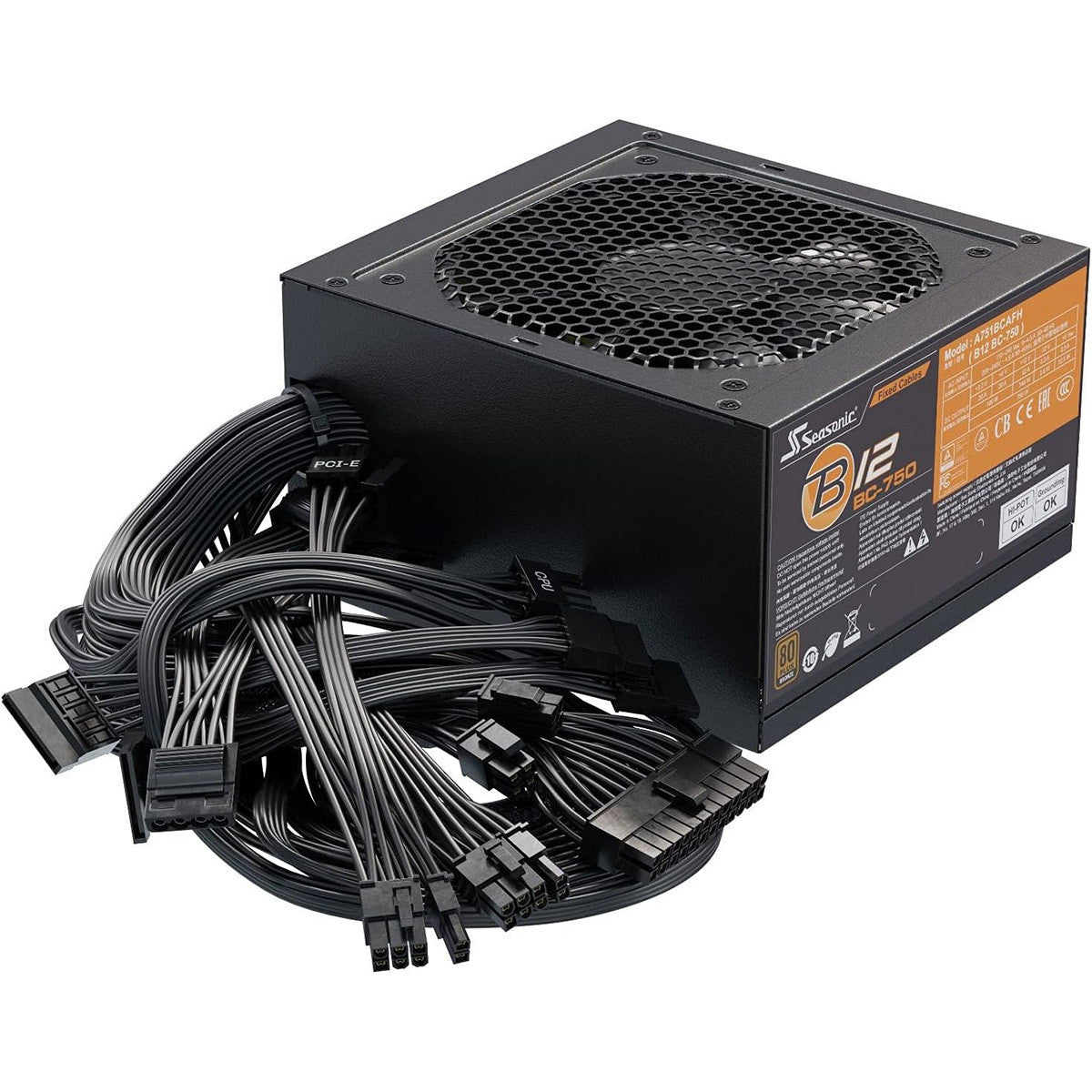 FUENTE DE PODER B12 BC-750 WATTS 80 PLUS BRONZE