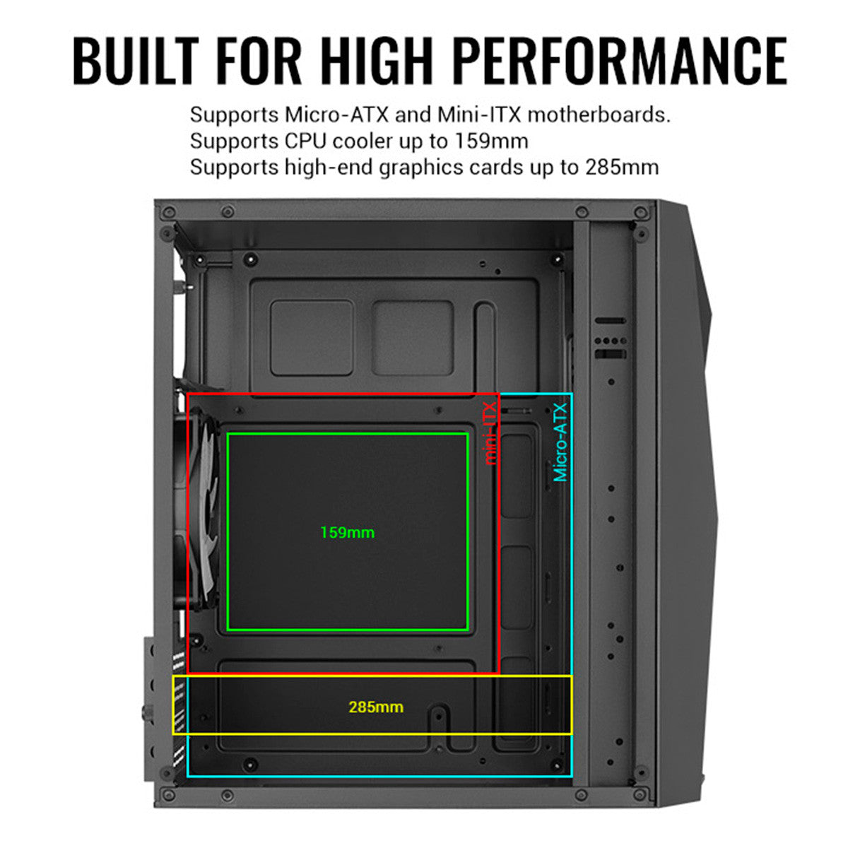 CASE MINI TOWER GAMING RAIDER MINI RGB