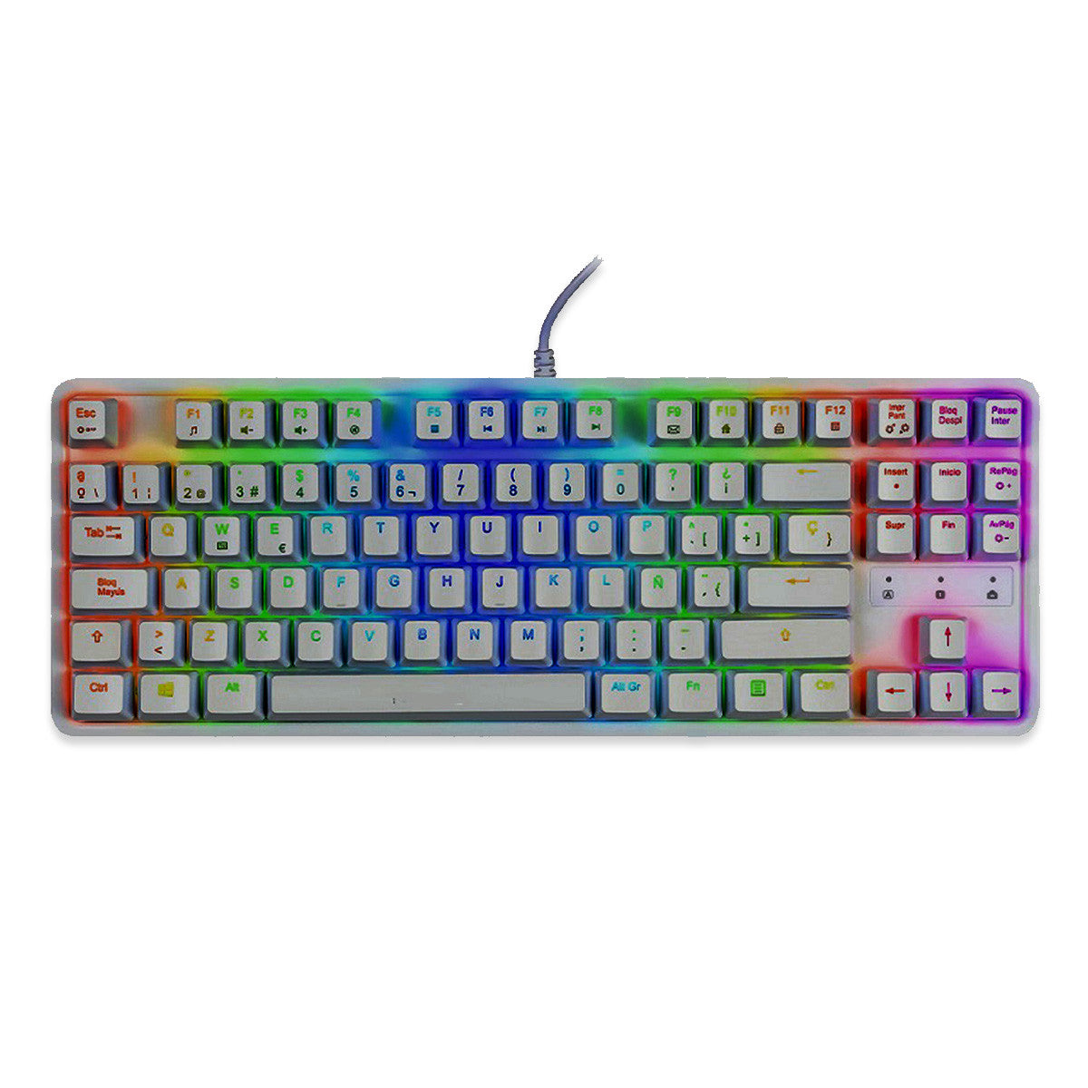 TECLADO MECANICO USB KG-Y282 BLACK RGB