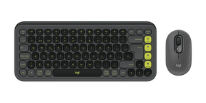 TECLADO Y MOUSE INALAMBRICO POP ICON BLACK/YELLOW