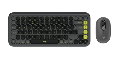 TECLADO Y MOUSE INALAMBRICO POP ICON BLACK/YELLOW