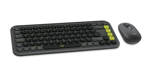 TECLADO Y MOUSE INALAMBRICO POP ICON BLACK/YELLOW