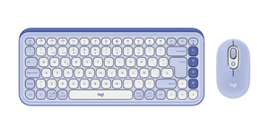 TECLADO Y MOUSE INALAMBRICO POP ICON LILA