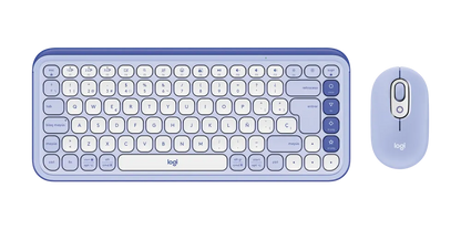 TECLADO Y MOUSE INALAMBRICO POP ICON LILA