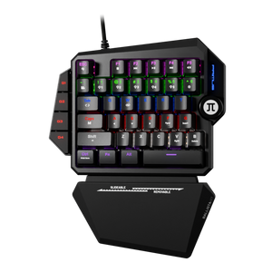 Teclado Gaming Primus Wired Ballista USB One Handed, Switch Rojo