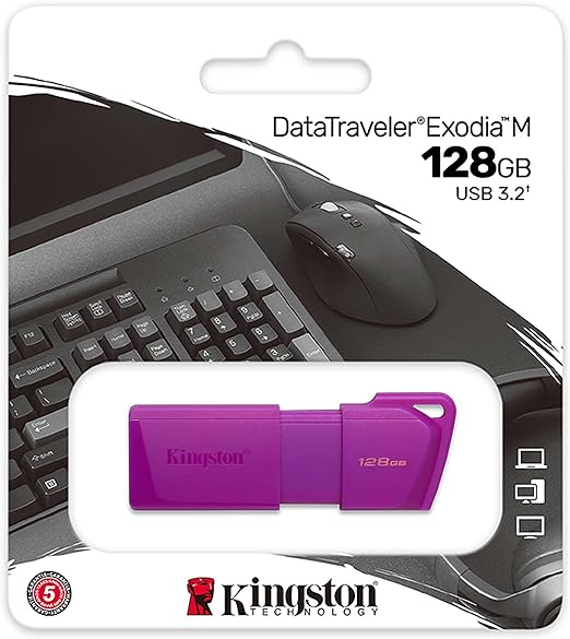 MEMORIA USB DATA TRAVELER EXODIA M MORADA DTXM/128GB
