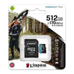 MEMORIA MICRO SD 512GB CANVAS GO PLUS 170MB