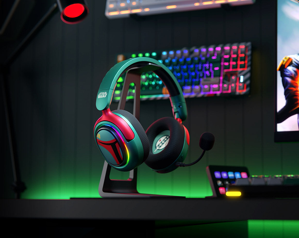 AUDIFONOS GAMING ARCUS 380BT EDICION BOBA FETT