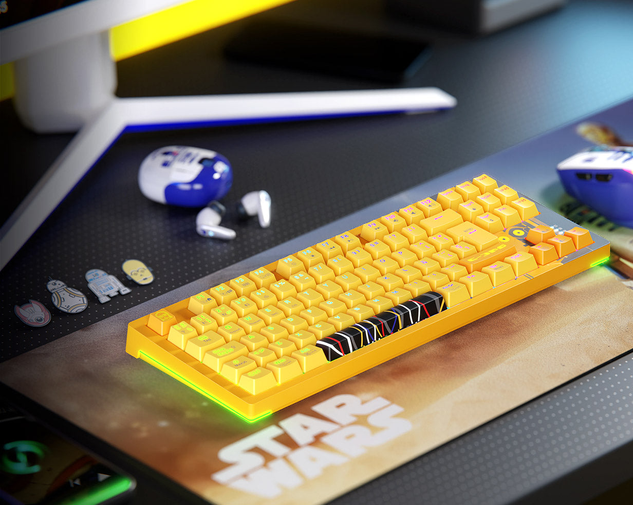 TECLADO GAMING BALLISTA 82T EDICION C-3PO Droids
