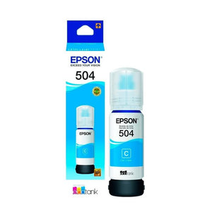 BOTELLA DE TINTA T504 CYAN 70ML PARA L4150, L4160, L4260