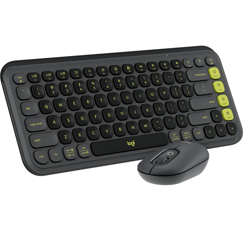 TECLADO Y MOUSE INALAMBRICO POP ICON BLACK/YELLOW