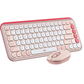 TECLADO Y MOUSE INALAMBRICO POP ICON ROSA