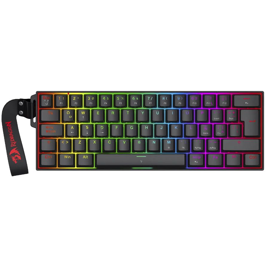 TECLADO K617RGB FIZZ MAGNETIC+ WIRED 60% NEGRO