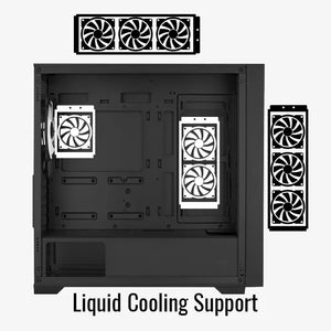 CASE GAMING TERN MINI MINI TOWER VENTILADORES 4 DE 120MM MINI-G-BK-V1 BLACK