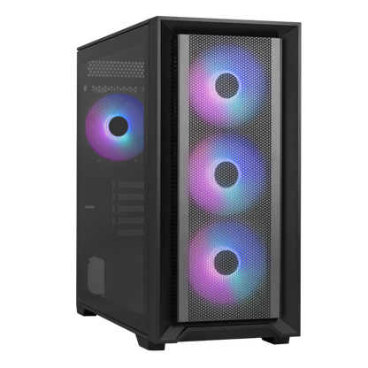 CASE GAMING TERN MINI MINI TOWER VENTILADORES 4 DE 120MM MINI-G-BK-V1 BLACK