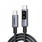CABLE USB-C A USB-C L509 100W 2M CON LED DISPLAY 35512 NEGRO