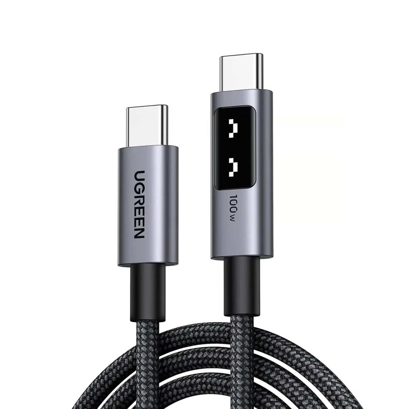 CABLE USB-C A USB-C L509 100W 2M CON LED DISPLAY 35512 NEGRO