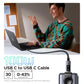 CABLE USB-C A USB-C L509 100W 2M CON LED DISPLAY 35512 NEGRO