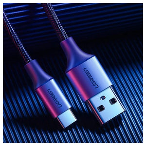 CABLE USB-A A USB-C 2M 60128 NEGRO