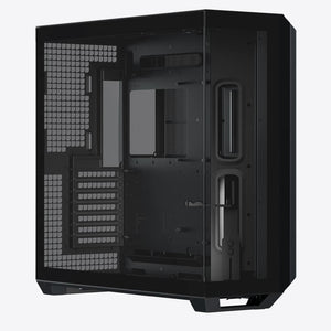 CASE V1-BK-V1 MID TOWER SIN VENTILACIÓN INCLUIDA CON VIDRIO TEMPLADO BLACK