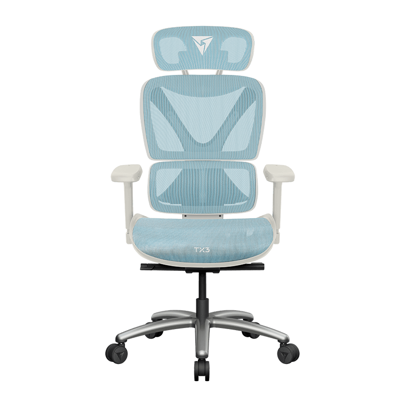 SILLA ERGONOMICA XTC CHROMA WHITE BLUE