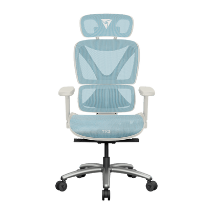 SILLA ERGONOMICA XTC CHROMA WHITE BLUE