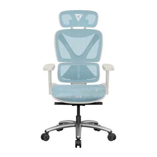SILLA ERGONOMICA XTC CHROMA WHITE BLUE