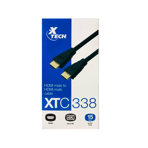 Cable HDMI XTC338 15pies Color Negro