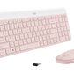 TECLADO Y MOUSE INALAMBRICOS MK470 ROSA