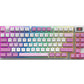 TECLADO GAMING INALAMBRICO FORCE GK600 TKL LED VIOLETA