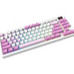 TECLADO GAMING INALAMBRICO FORCE GK600 TKL LED VIOLETA