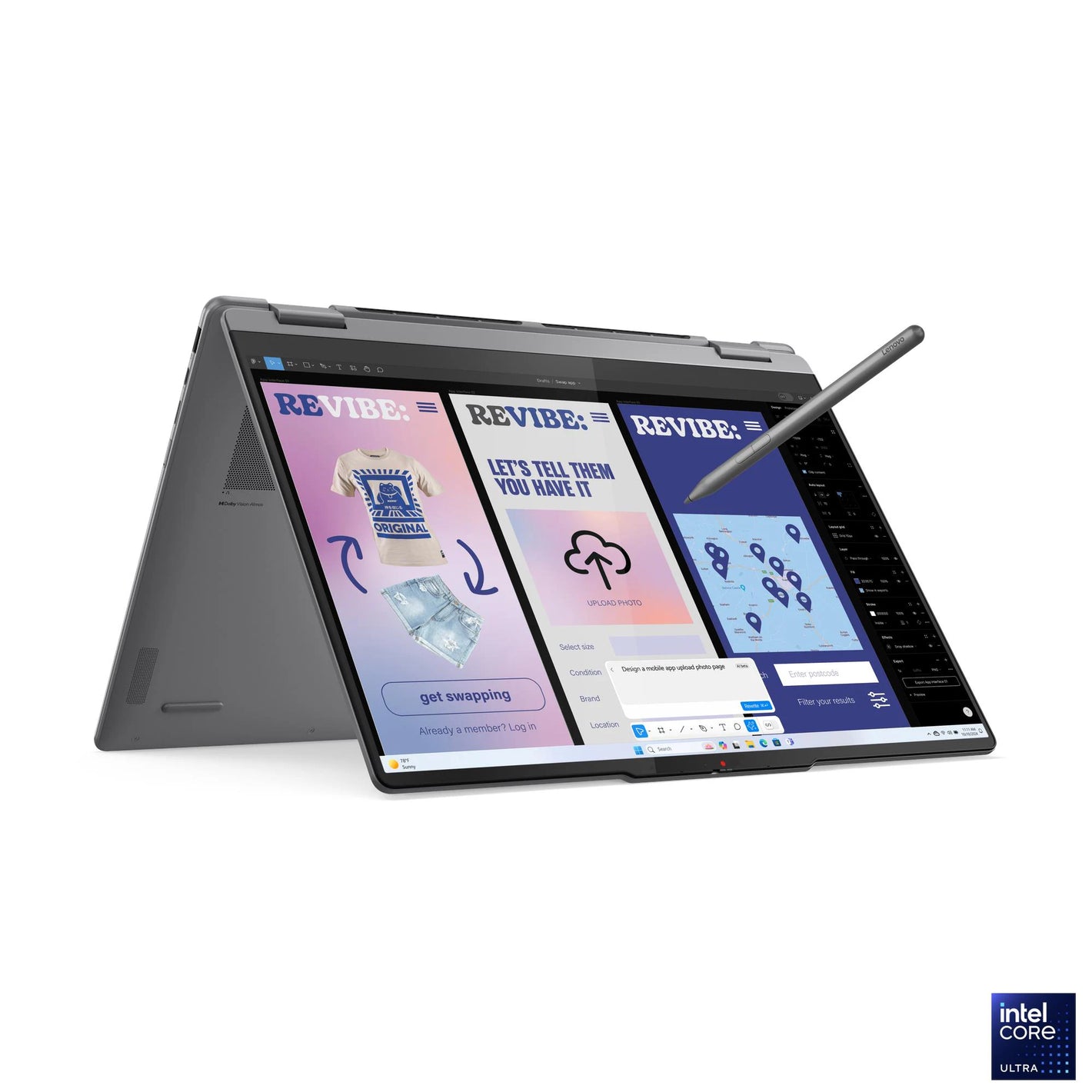 YOGA 7 16ILL10 ULTRA 5 226V 16GB RAM 512GB SSD 16P TOUCH X360 W11 LUNA GREY