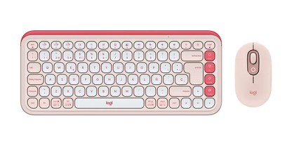 TECLADO Y MOUSE INALAMBRICO POP ICON ROSA