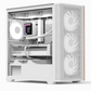 CASE GAMING RGB D301A MINI TOWER VENTILADORES 4 DE 120MM D301A-G-WT-V2 WHITE