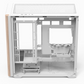 CASE GAMING RGB D301A MINI TOWER VENTILADORES 4 DE 120MM D301A-G-WT-V2 WHITE