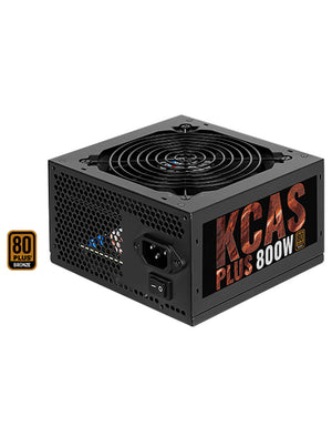 FUENTE DE PODER KCAS FULL RANGE 800W ACTIVE PFC 80 PLUS BRONCE