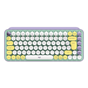 TECLADO MECANICO INALAMBRICO POP KEYS BLANCO LILA