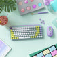 TECLADO MECANICO INALAMBRICO POP KEYS BLANCO LILA