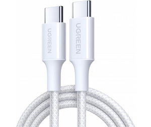 CABLE DE CARGA RAPIDA L501 USB C A USB C 60W BLANCO