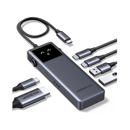 HUB CM888 6 EN 1 USB-C 2 PUERTOS USB-A 2 PUERTOS